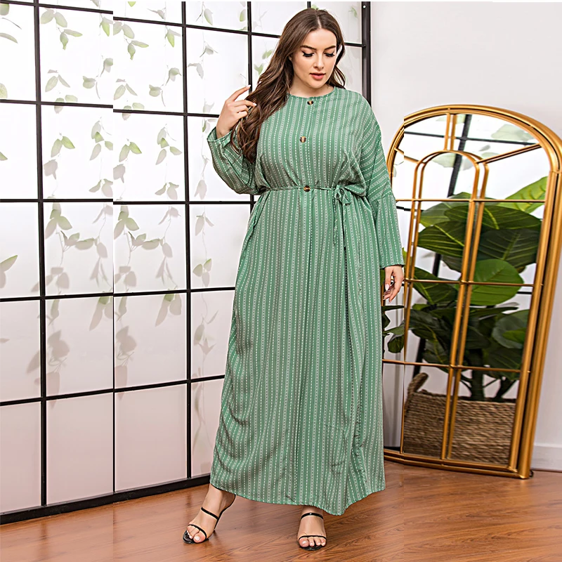 Платье макси DOIB, зеленое Полосатое, с рукавом летучая мышь, круглым вырезом, свободное, Абая, кафтан, исламское, дубайское, мусульманское, осе...
Платье макси DOIB, зеленое Полосатое, с рукавом летучая мышь, круглым вырезом, свободное, Абая, кафтан, исламское, дубайское, мусульманское, осе...