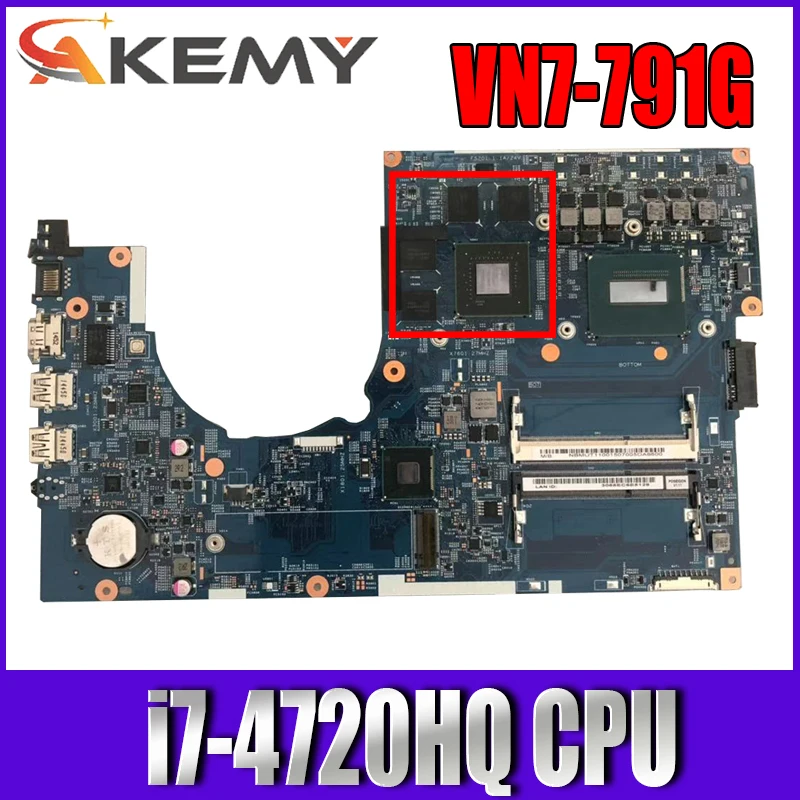 14204-1M 448.02G13.0 motherboard For ACER Aspire VN7-791 VN7-791G N15P-GT-A2 i7-4720HQ CPU Laptop motherboard teste ok Mainboard
14204-1M 448.02G13.0 motherboard For ACER Aspire VN7-791 VN7-791G N15P-GT-A2 i7-4720HQ CPU Laptop motherboard teste ok Mainboard