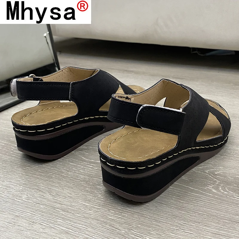 2021 New Women Sandals Summer Shoes Fashion Hollow Out Wedges Women Casual PU Leather Comfortable Retro Sandalia Feminina
2021 New Women Sandals Summer Shoes Fashion Hollow Out Wedges Women Casual PU Leather Comfortable Retro Sandalia Feminina