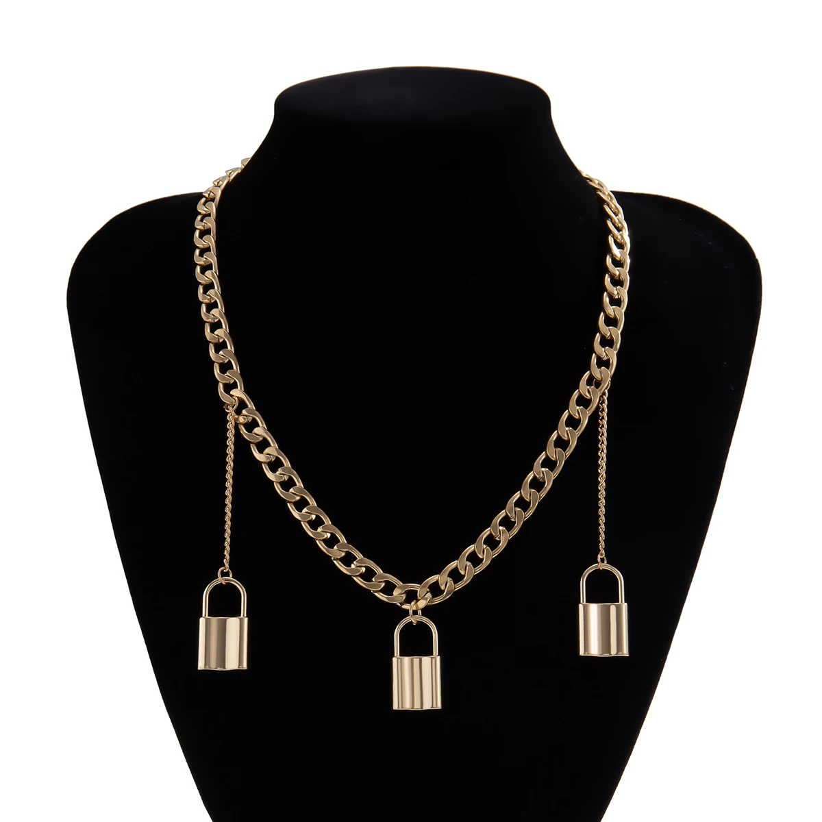Punk Hip Hop Lover Lock Pendant Choker Necklace Goth Padlock Circle Tassel Chain Necklaces for Women Men Couple Jewelry Gifts
Punk Hip Hop Lover Lock Pendant Choker Necklace Goth Padlock Circle Tassel Chain Necklaces for Women Men Couple Jewelry Gifts