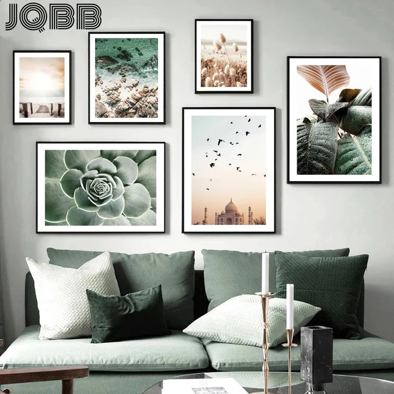 Taj Mahal Sunset Beach Grass Green Leaf Dry Flowers Walkway Wave Cactus Nordic Poster Wall Art Frames Painting Canvas Decor
Taj Mahal Sunset Beach Grass Green Leaf Dry Flowers Walkway Wave Cactus Nordic Poster Wall Art Frames Painting Canvas Decor