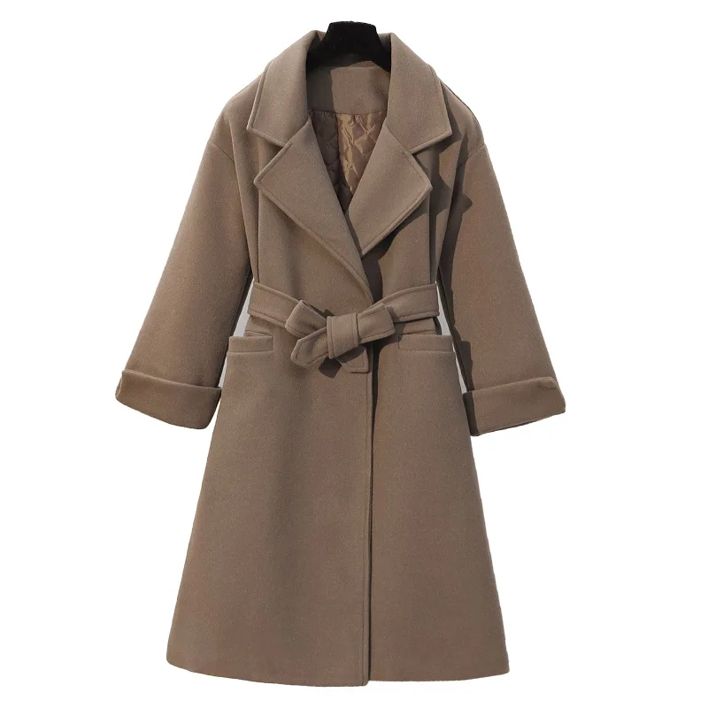 Woolen Coat Plus Size Women's Autumn And Winter Cashmere Coat 2020 New Style Small Woolen Mid-length Woolen Coat
Woolen Coat Plus Size Women's Autumn And Winter Cashmere Coat 2020 New Style Small Woolen Mid-length Woolen Coat