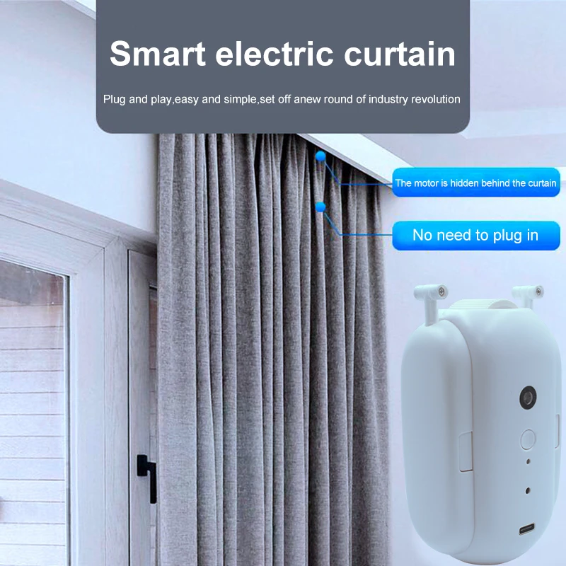 Tuya Bluetooth Wireless Automatic Curtain Opener Remote Control Curtain Motor Smart Curtains Robot Works With Alexa Google Home
Tuya Bluetooth Wireless Automatic Curtain Opener Remote Control Curtain Motor Smart Curtains Robot Works With Alexa Google Home