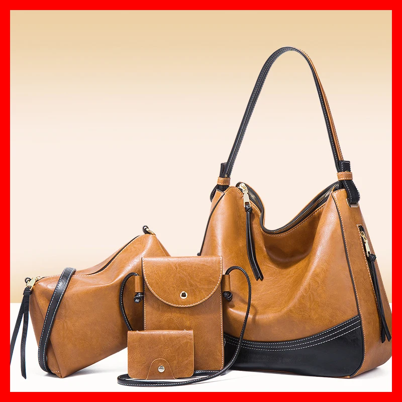 Women's Handbag designer Luxury 2021 new PU Leather 4PCS Fashion Shoulder bag handbag purse card bag
Women's Handbag designer Luxury 2021 new PU Leather 4PCS Fashion Shoulder bag handbag purse card bag