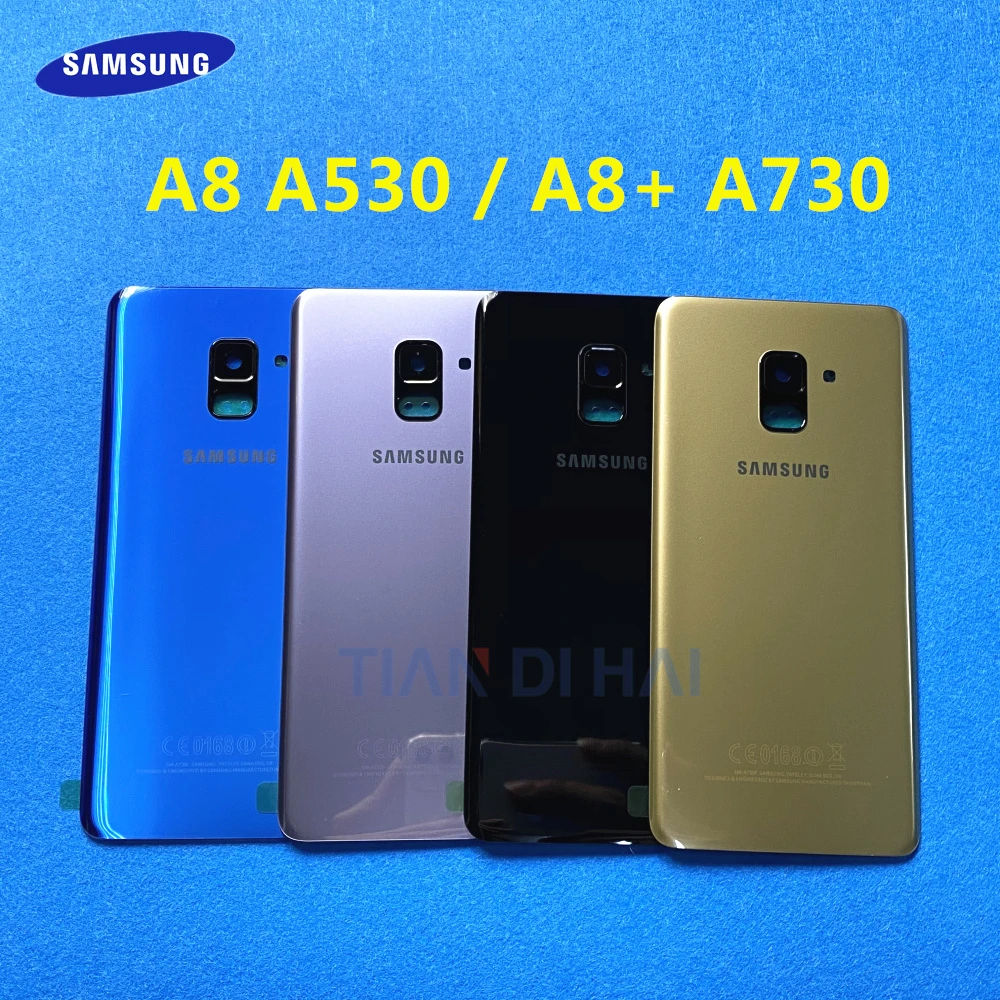 Заднее стекло A8 для Samsung Galaxy Plus + A730 A730F A530 A530F 2018 задняя панель стеклянная крышка