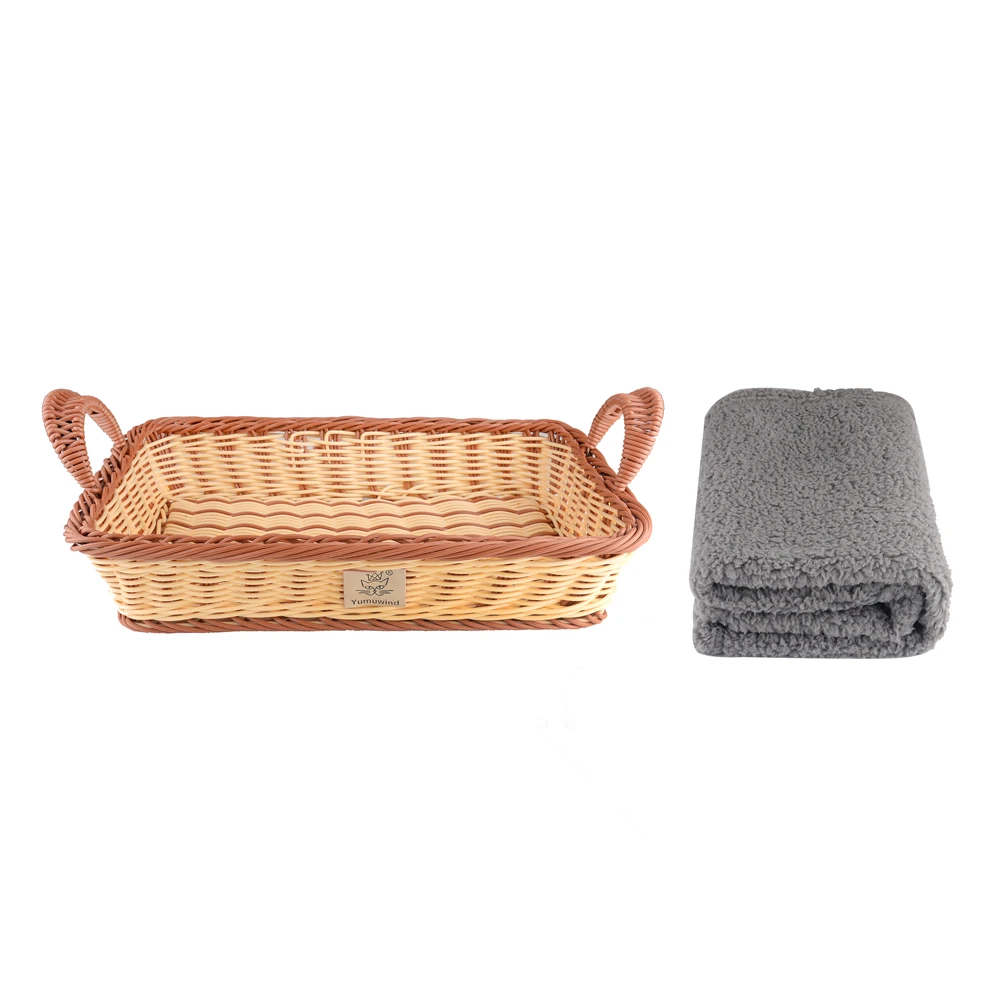 New Rectangle Cat Bed with Plush Blanket Round Soft Pet Bed Cat Basket Nest for Cats Pet Accessories
New Rectangle Cat Bed with Plush Blanket Round Soft Pet Bed Cat Basket Nest for Cats Pet Accessories