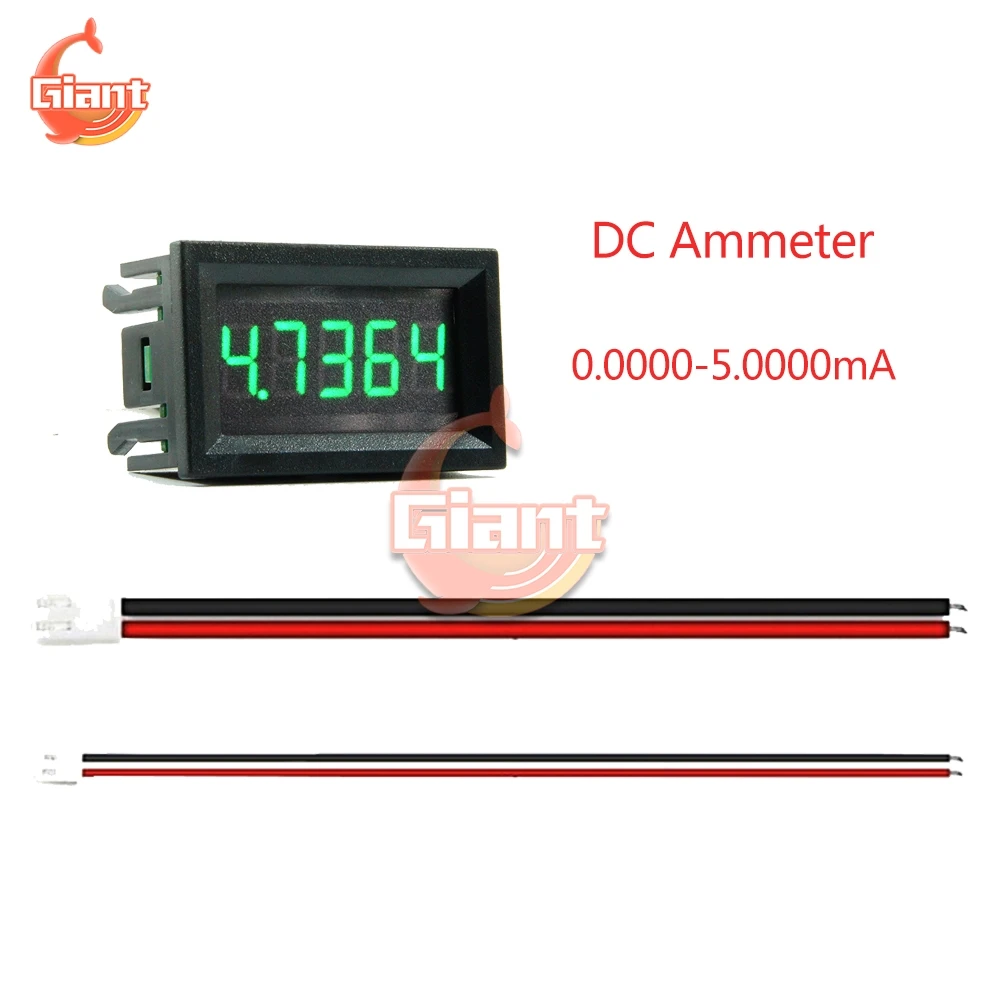 Новый 0 36 дюйма светодиодный DC 0000-ма 5 мА цифр Амперметр цифровой измеритель тока в