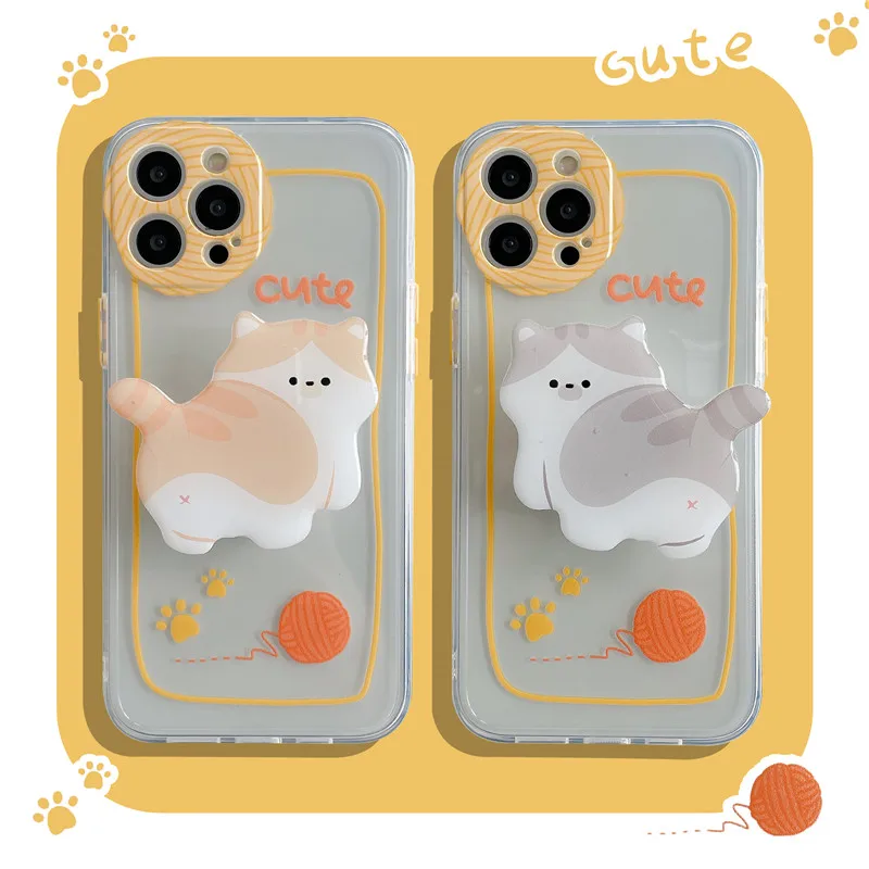 Cute Cartoon Cat Stand Holder Soft Phone Case For iPhone 12 11 Pro Max XR XS X XS 7 8 Plus Clear Full Protection Cases Cover
Cute Cartoon Cat Stand Holder Soft Phone Case For iPhone 12 11 Pro Max XR XS X XS 7 8 Plus Clear Full Protection Cases Cover