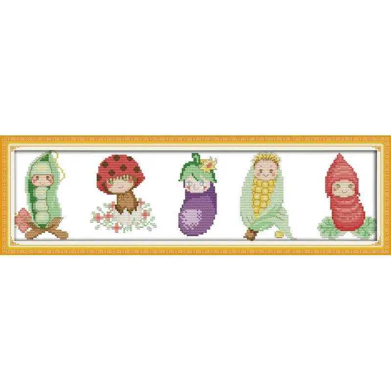 Joy Sunday Vegetable Babies Counted Cross Stitch Kits 11&14CT DMC DIY Embroidery Kits Needlework for Home Decor Handmade Gift
Joy Sunday Vegetable Babies Counted Cross Stitch Kits 11&14CT DMC DIY Embroidery Kits Needlework for Home Decor Handmade Gift