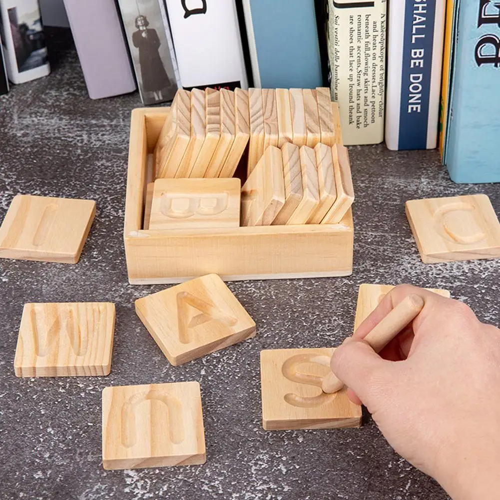 Children Early Educational Toy Double-sided Wooden Grooved Calligraphy Board English Alphabet Geometry Montessori Education
Children Early Educational Toy Double-sided Wooden Grooved Calligraphy Board English Alphabet Geometry Montessori Education