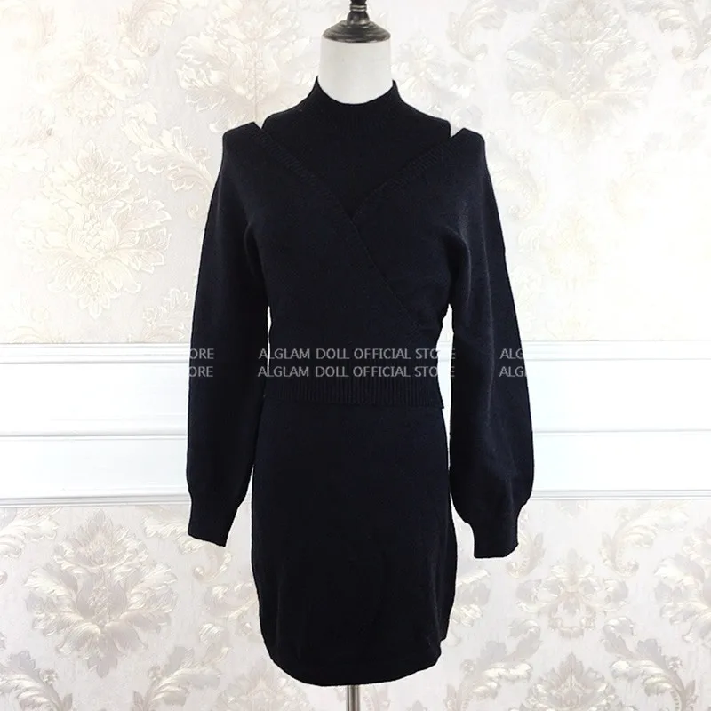 Autumn Two Piece Suits Slim Bat sleeve Bodycon Casual Knitted Sweater Sets Mini Grey Dress
Autumn Two Piece Suits Slim Bat sleeve Bodycon Casual Knitted Sweater Sets Mini Grey Dress