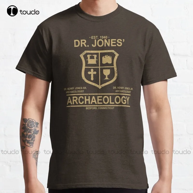 New Dr. Jones' Archaeology Classic T-Shirt Cotton Tee Shirt
New Dr. Jones' Archaeology Classic T-Shirt Cotton Tee Shirt