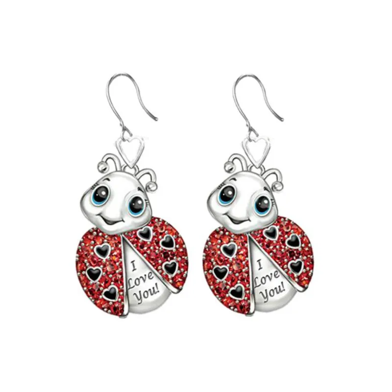 Classic Fashion Cute Ladybug Two-tone Zircon Earrings Women's Romantic Valentine's Day Banquet Accessories Charm Jewelry Gift
Classic Fashion Cute Ladybug Two-tone Zircon Earrings Women's Romantic Valentine's Day Banquet Accessories Charm Jewelry Gift