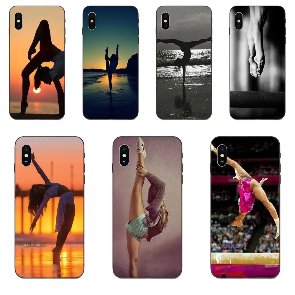 Гимнастика художественной рисунок ТПУ для Galaxy A3 A5 A6 A6s A7 A8 A9 A10 A20E A30 A40 A50 A60 A70 A80 A90