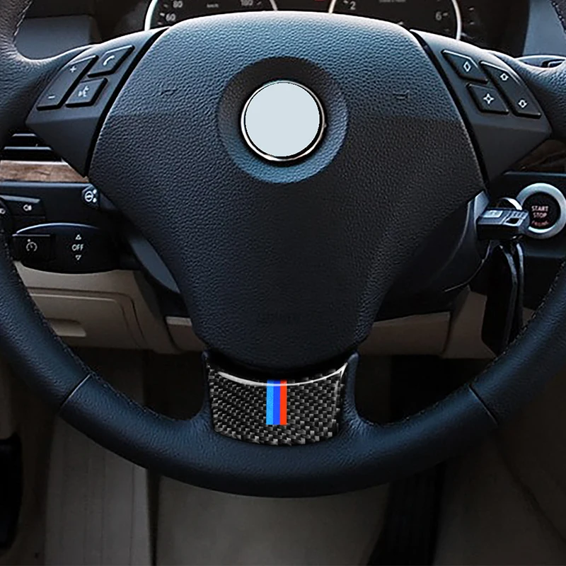 1pcs Car Styling Carbon Fiber Steering Wheel Sticker M stripe Emblem 3D Car Sticker For Bmw E60 E61 04-10 5 series Accessories
1pcs Car Styling Carbon Fiber Steering Wheel Sticker M stripe Emblem 3D Car Sticker For Bmw E60 E61 04-10 5 series Accessories