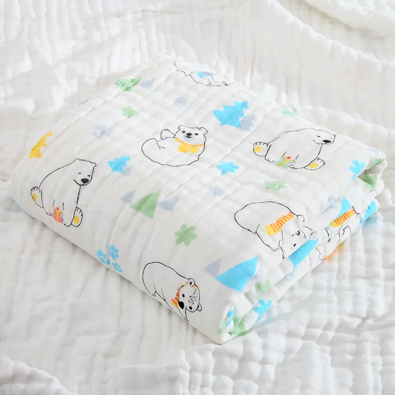 Newborn Baby Blanket Swaddling Clothes Wrap Thin Quilt 4 Layer Gauze High Density Boy Girl Children Bath Towel Sheets Bedding 01
Newborn Baby Blanket Swaddling Clothes Wrap Thin Quilt 4 Layer Gauze High Density Boy Girl Children Bath Towel Sheets Bedding 01