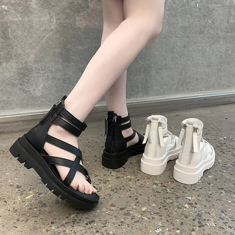 Summer New Women's Sandals, Fashion High-top Shoes, Black All-match Casual Women's Shoes, Open Toe Shoes, Platform Shoes
Summer New Women's Sandals, Fashion High-top Shoes, Black All-match Casual Women's Shoes, Open Toe Shoes, Platform Shoes