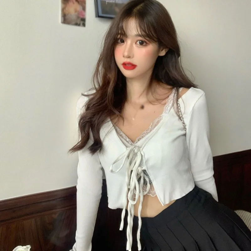 Spring Autumn Women's Slimming Lace-up Bow Sweet Short Tops Fashion Casual Long Sleeve Matching Cardigan Coat q
Spring Autumn Women's Slimming Lace-up Bow Sweet Short Tops Fashion Casual Long Sleeve Matching Cardigan Coat q