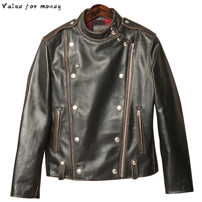 J41 shipping.classic Free style.handsome men cowskin Jacket,men's genuine Leather slim coat.cool motor vintage clothing.
J41 shipping.classic Free style.handsome men cowskin Jacket,men's genuine Leather slim coat.cool motor vintage clothing.