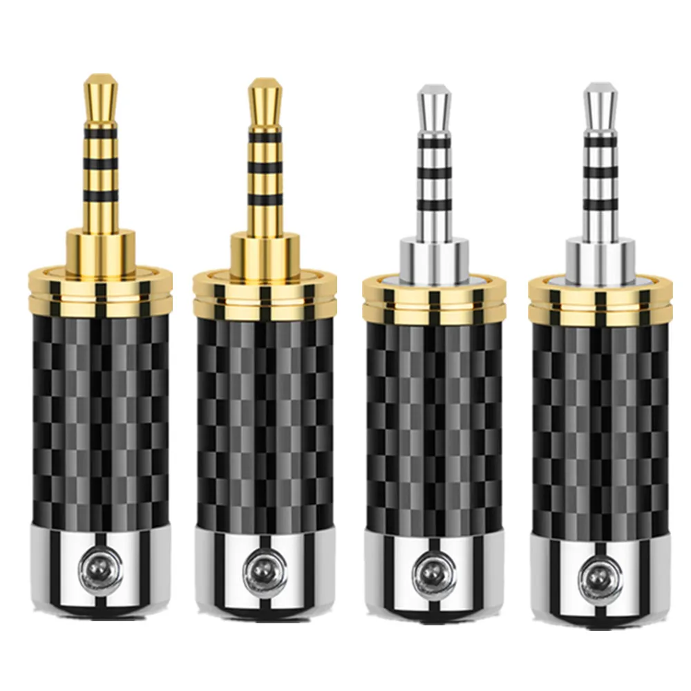 2.5mm 4 Pole Headphone Plug Gold/Rhodium Plating Earphone Balanced Adapter For AK320 380 Hifi Headset 2.5 Jack Audio Connector
2.5mm 4 Pole Headphone Plug Gold/Rhodium Plating Earphone Balanced Adapter For AK320 380 Hifi Headset 2.5 Jack Audio Connector