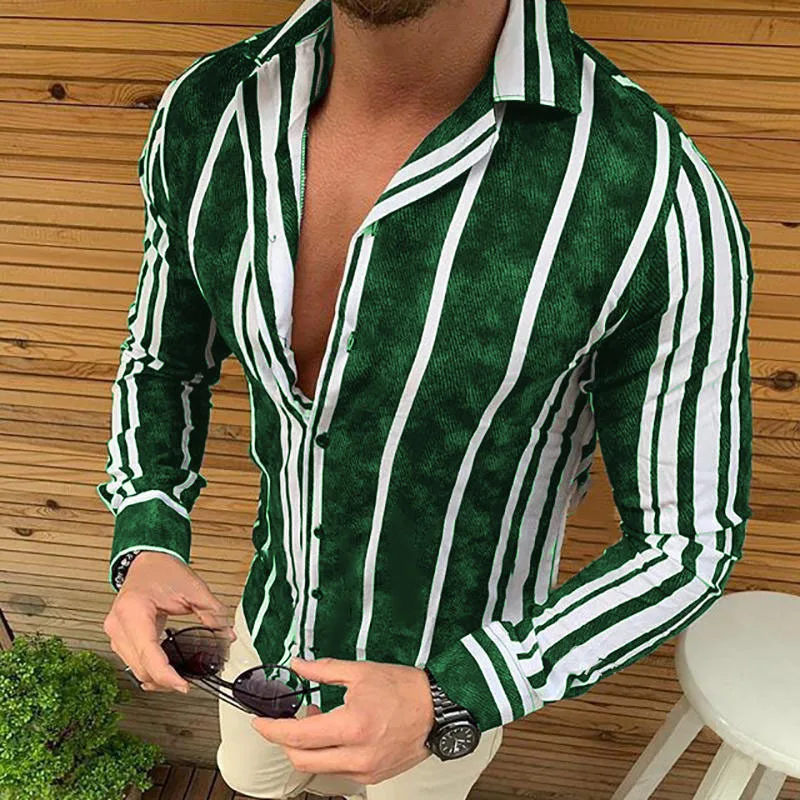 Hot Sale 2021 Spring Summer New European Size Men's Long-sleeved Shirt Striped Printed Shirt Camisas Para Hombre
Hot Sale 2021 Spring Summer New European Size Men's Long-sleeved Shirt Striped Printed Shirt Camisas Para Hombre