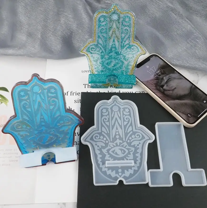 DIY Crystal Epoxy Resin Mold Phone Bracket Mirror Surface Swing Table Silicone Mold For Resin
DIY Crystal Epoxy Resin Mold Phone Bracket Mirror Surface Swing Table Silicone Mold For Resin