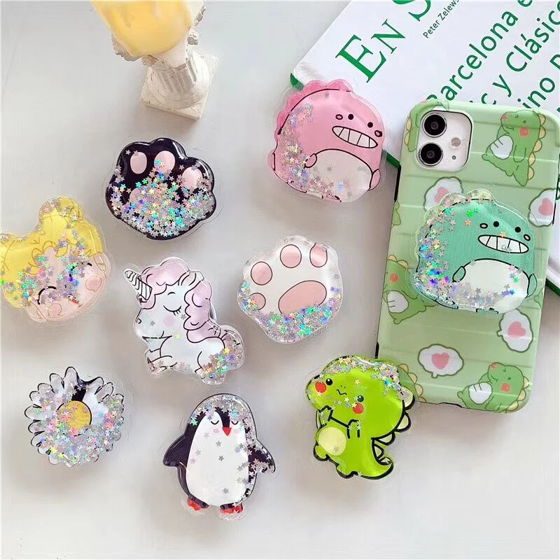 Cute Animlas Glitter Liquid Quicksand Phone Extend Stand Holder For iPhone Samsung Huawei Xiaomi Universal Finger Bracket 
Cute Animlas Glitter Liquid Quicksand Phone Extend Stand Holder For iPhone Samsung Huawei Xiaomi Universal Finger Bracket