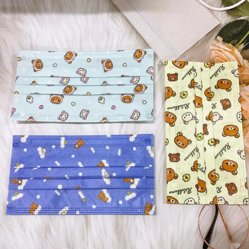 10-200PCS Cartoon Bear Disposable Face Masks Adult 3-layer Melt Blown Kawaii Mouth Masks Breathable Protective Men Mascarillas
10-200PCS Cartoon Bear Disposable Face Masks Adult 3-layer Melt Blown Kawaii Mouth Masks Breathable Protective Men Mascarillas