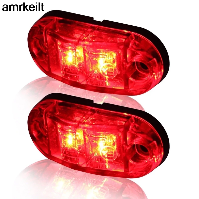 2PCS Warning Light LED Diode Light Oval Clearance Trailer Truck Orange White Red LED Side Marker Lamp 12V 24V Truck Accessorie
2PCS Warning Light LED Diode Light Oval Clearance Trailer Truck Orange White Red LED Side Marker Lamp 12V 24V Truck Accessorie