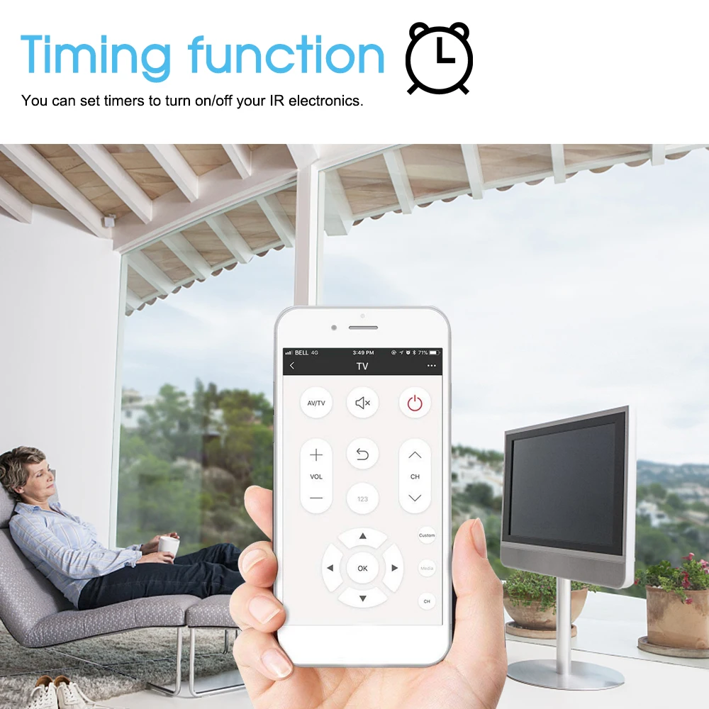 WiFi IR Remote Control Hub Universal Remote Controller For Air Conditioner TV Using Tuya Compatible With Alexa Voice Control
WiFi IR Remote Control Hub Universal Remote Controller For Air Conditioner TV Using Tuya Compatible With Alexa Voice Control