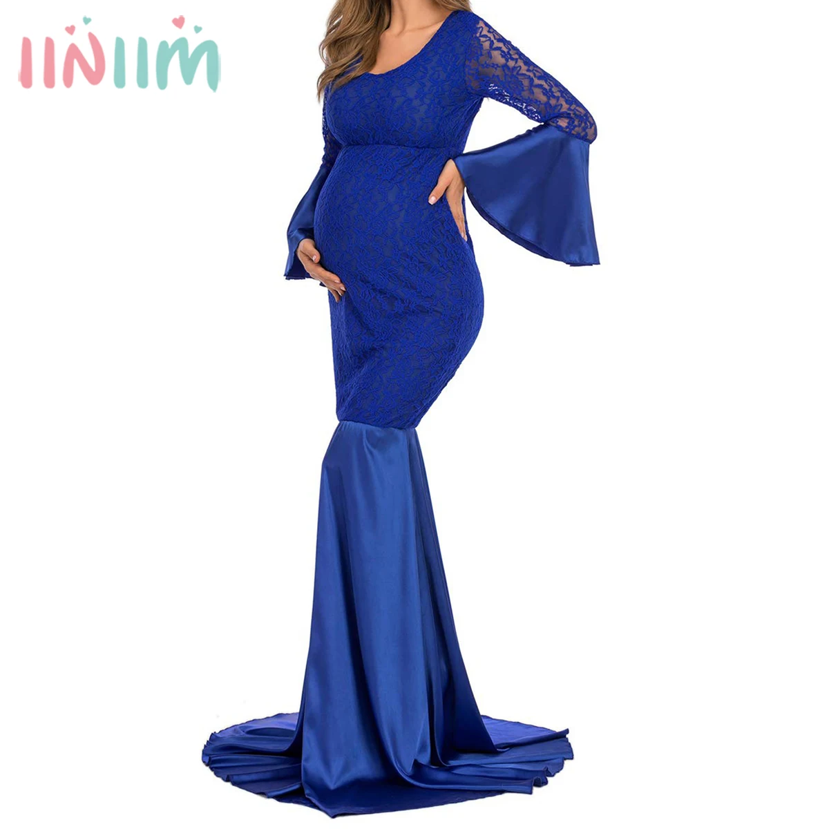 Mermaid Lace Maternity Dresses For Photo Shoot Pregnant Women Pregnancy Dress Photography Sexy Deep U Collar Maxi Maternity Gown
Mermaid Lace Maternity Dresses For Photo Shoot Pregnant Women Pregnancy Dress Photography Sexy Deep U Collar Maxi Maternity Gown