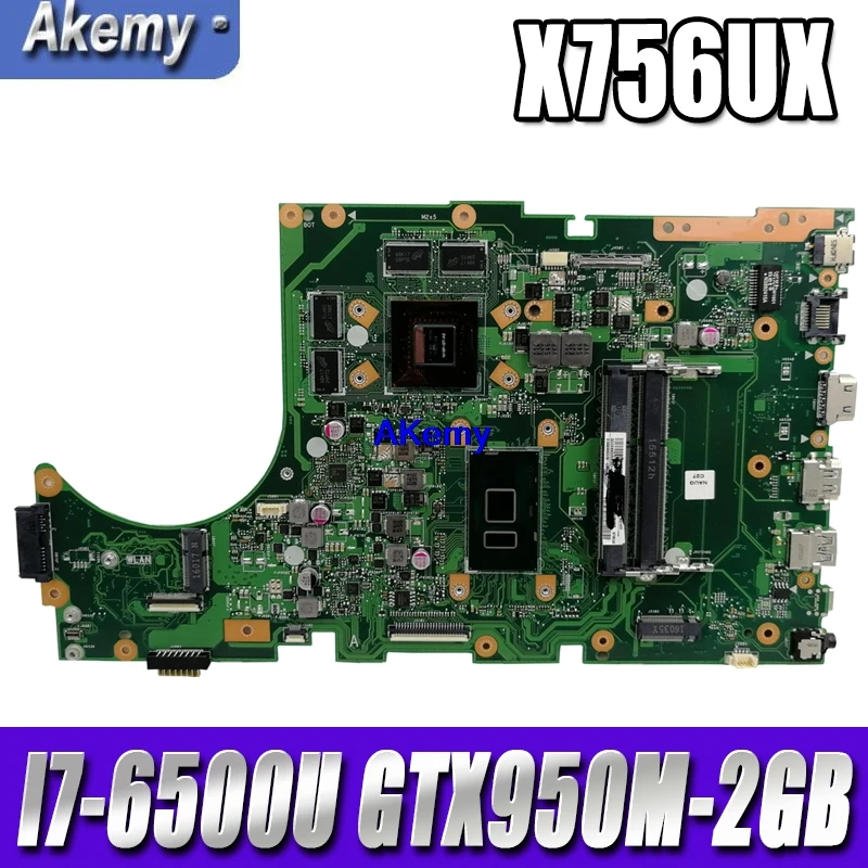 Akemy X756UX MAIN_BD./I7-6500U GTX950M-2GB Mainboard For Asus X756U X756UXM K756U X756UW X756UWK laptop motherboard test ok
Akemy X756UX MAIN_BD./I7-6500U GTX950M-2GB Mainboard For Asus X756U X756UXM K756U X756UW X756UWK laptop motherboard test ok