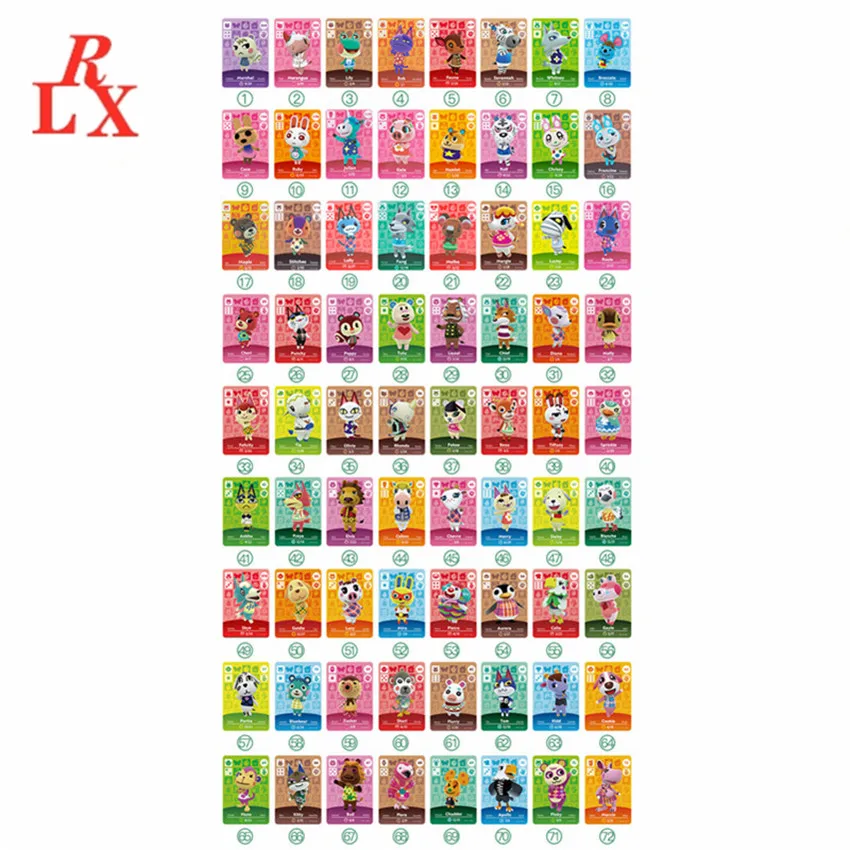72pcs Animal Crossing ACNH Mini NFC Villagers Game Card 50pcs New Leaf Welcome Coin Cards NS Switch WiiU Free Shipping
72pcs Animal Crossing ACNH Mini NFC Villagers Game Card 50pcs New Leaf Welcome Coin Cards NS Switch WiiU Free Shipping