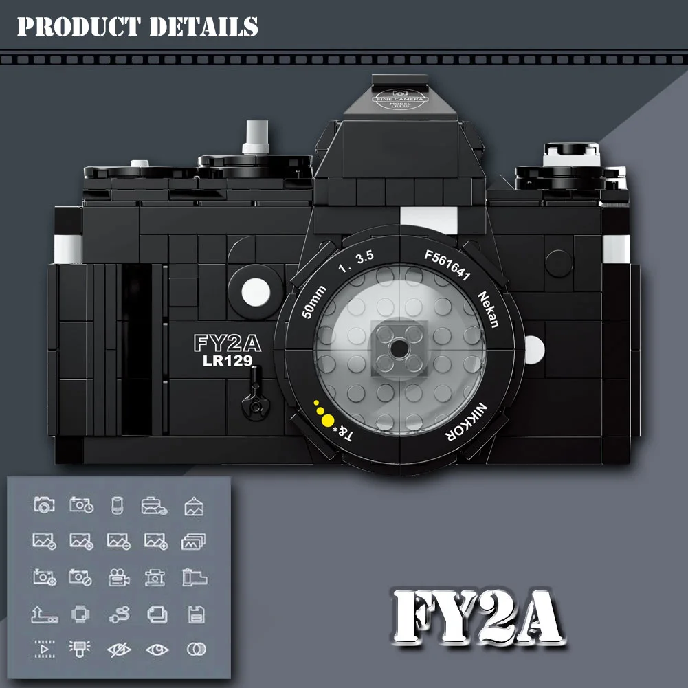 2020 Creative Digital Camera Building Blocks Toy FY2A SLR Camera Model Bricks Kids Educational Toys Christmas Gifts
2020 Creative Digital Camera Building Blocks Toy FY2A SLR Camera Model Bricks Kids Educational Toys Christmas Gifts