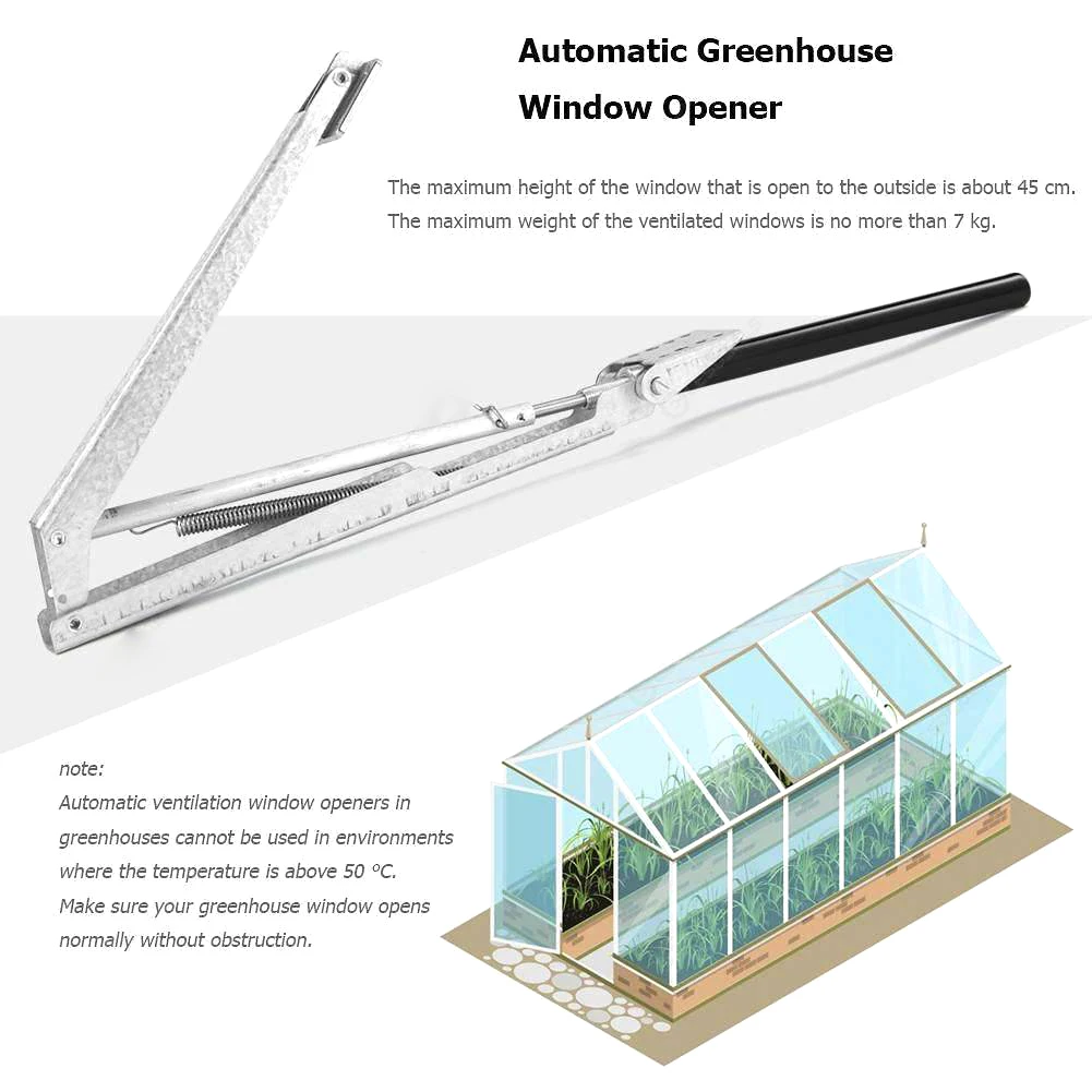 Greenhouse Window Opener Solar Heat Sensitive Automatic Vent Kit Gardening Tool Garden Supplies Accessories Dropshipping
Greenhouse Window Opener Solar Heat Sensitive Automatic Vent Kit Gardening Tool Garden Supplies Accessories Dropshipping