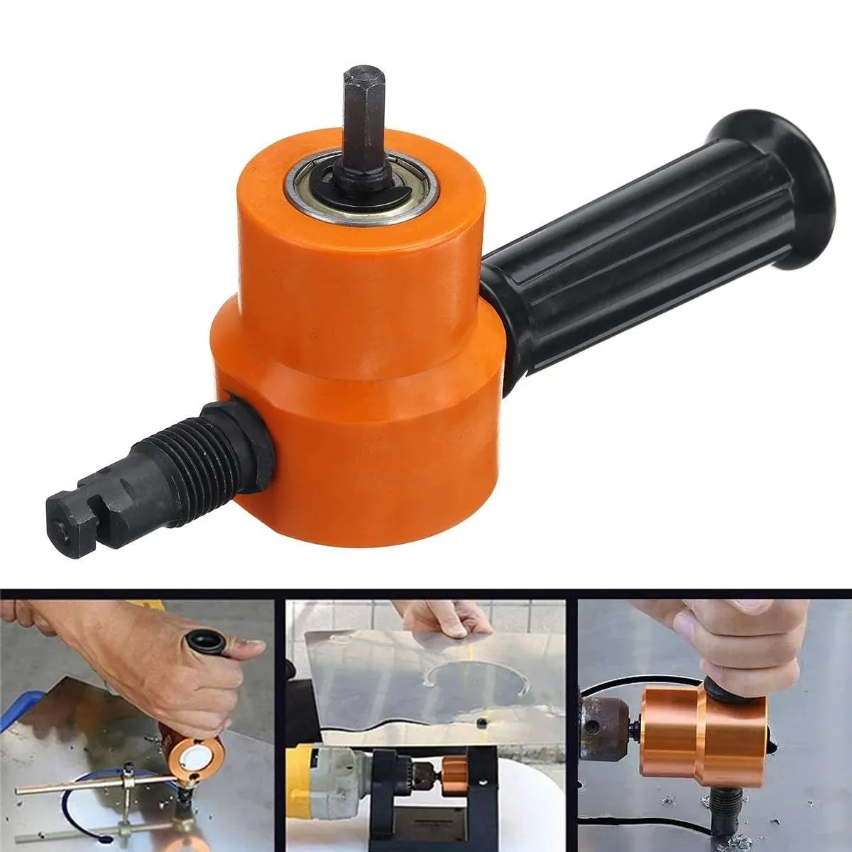 Double Head Cutter Sheet Metal Nibbler Cutter Power Adjustable Drill Attachment Power Tool Metal Parts Cutter
Double Head Cutter Sheet Metal Nibbler Cutter Power Adjustable Drill Attachment Power Tool Metal Parts Cutter