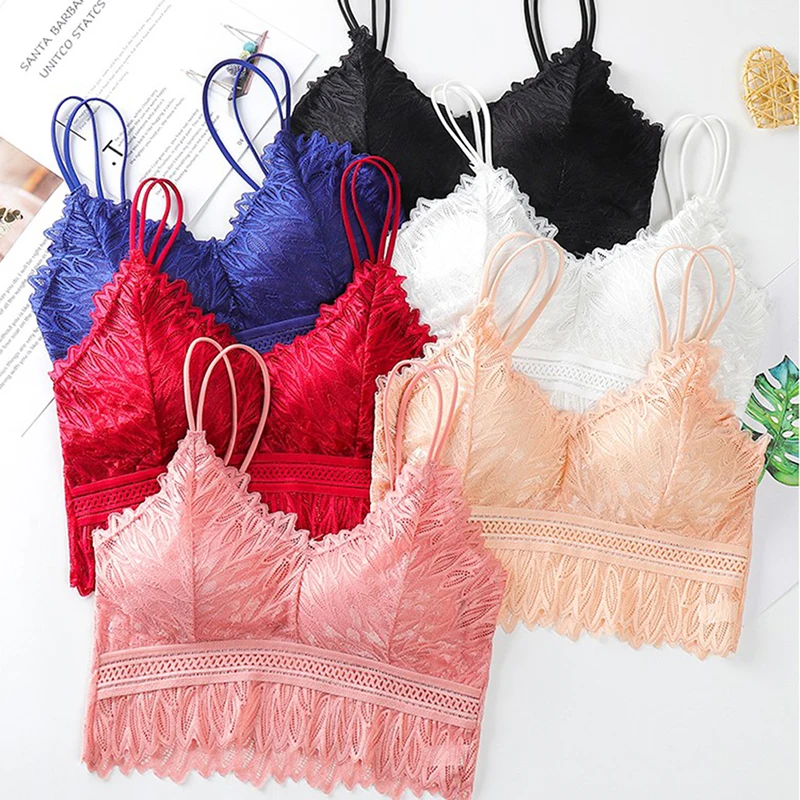 Women Wireless Lace Bra Push Up Bralette Sexy Lingerie Full Cup Backless Vest Ultrath Brassiere Soft Top Underwear
Women Wireless Lace Bra Push Up Bralette Sexy Lingerie Full Cup Backless Vest Ultrath Brassiere Soft Top Underwear