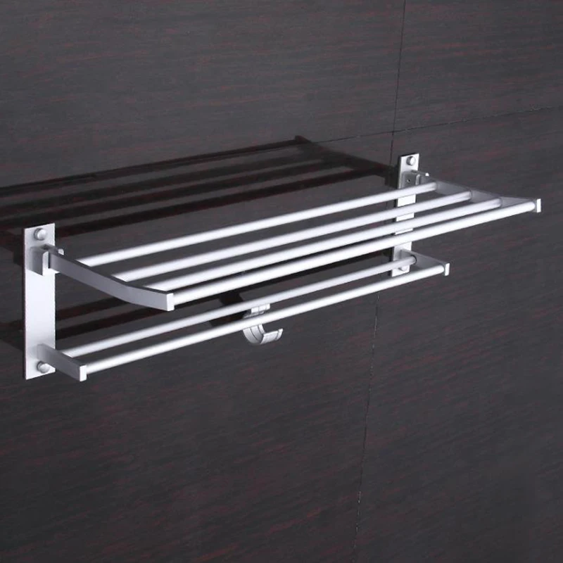 High Qulaity Aluminum Storage Racks Shelf Foldable Towel Holder Mounted New Organizer Hook Wall Clothes Bathroom Shelf
High Qulaity Aluminum Storage Racks Shelf Foldable Towel Holder Mounted New Organizer Hook Wall Clothes Bathroom Shelf