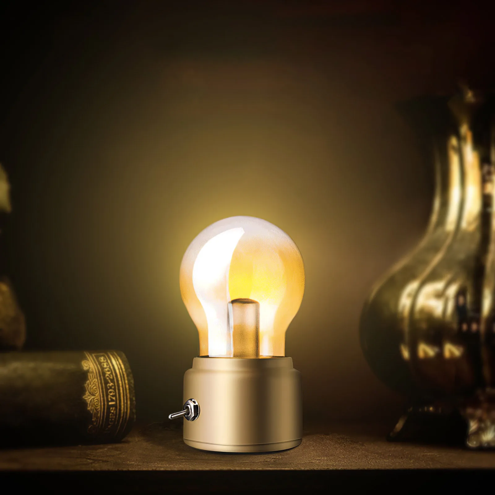 Retro Bulb Night Light Nostalgic USB Bedside Table Lamp Eye Protection Bedroom Decoration LED Ambient Light with USB Interface
Retro Bulb Night Light Nostalgic USB Bedside Table Lamp Eye Protection Bedroom Decoration LED Ambient Light with USB Interface