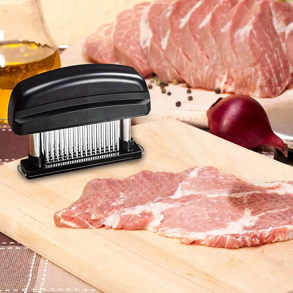 1pcs Tenderizer Needle Meat Steel Plastic Knife Meat Meat Cooking Beef Mallet Steak Hammer Pounder Tenderizer Tools J2L1
1pcs Tenderizer Needle Meat Steel Plastic Knife Meat Meat Cooking Beef Mallet Steak Hammer Pounder Tenderizer Tools J2L1