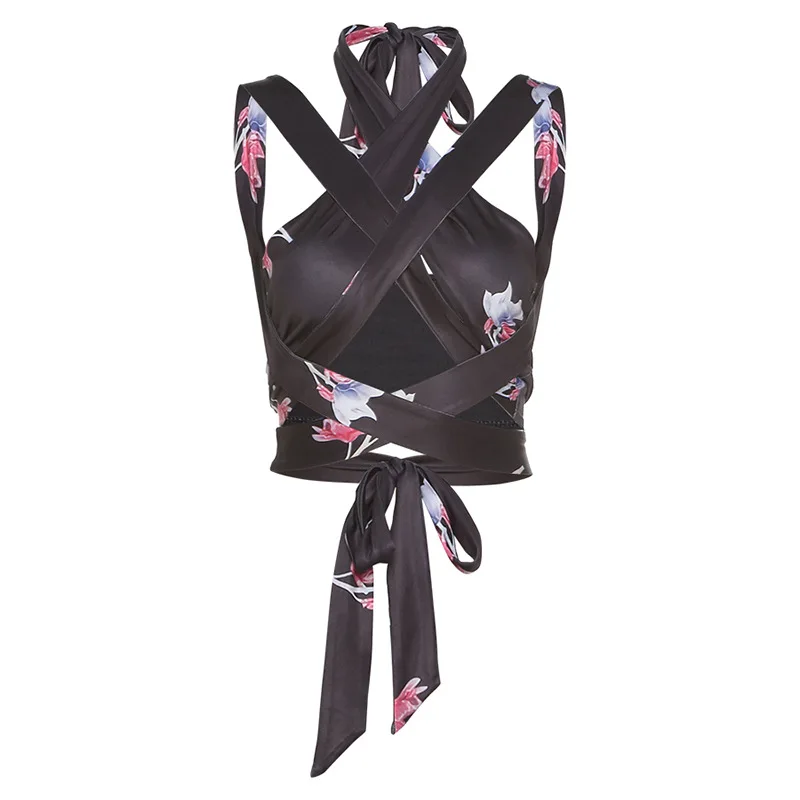 Summer Sleeveless Floral Print Halter Neck Crop Top Women Casual Off Shoulder Backless Mesh Y2K Beach Tank Tops Sexy Outfits
Summer Sleeveless Floral Print Halter Neck Crop Top Women Casual Off Shoulder Backless Mesh Y2K Beach Tank Tops Sexy Outfits