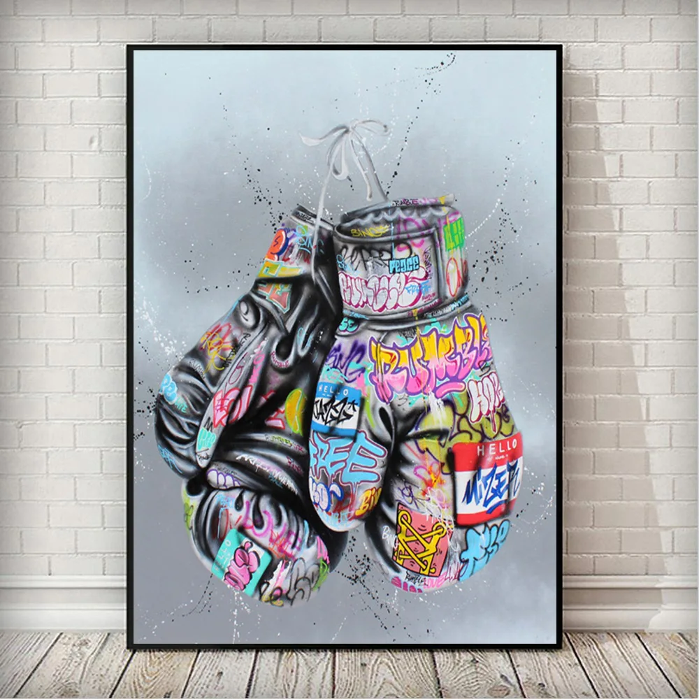Street Wall Art Picture for Living Room Home Decor Boxing Gloves Graffiti Art Posters And Prints On The Wall Canvas Painting
Street Wall Art Picture for Living Room Home Decor Boxing Gloves Graffiti Art Posters And Prints On The Wall Canvas Painting