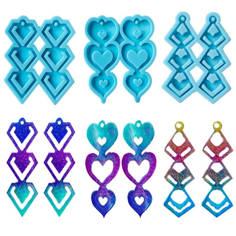 Earrings Mould Epoxy Resin Mold Keychain Pendant Silicone Mold Earrings Pendant Mold DIY Crafts Jewelry Making Casting
Earrings Mould Epoxy Resin Mold Keychain Pendant Silicone Mold Earrings Pendant Mold DIY Crafts Jewelry Making Casting