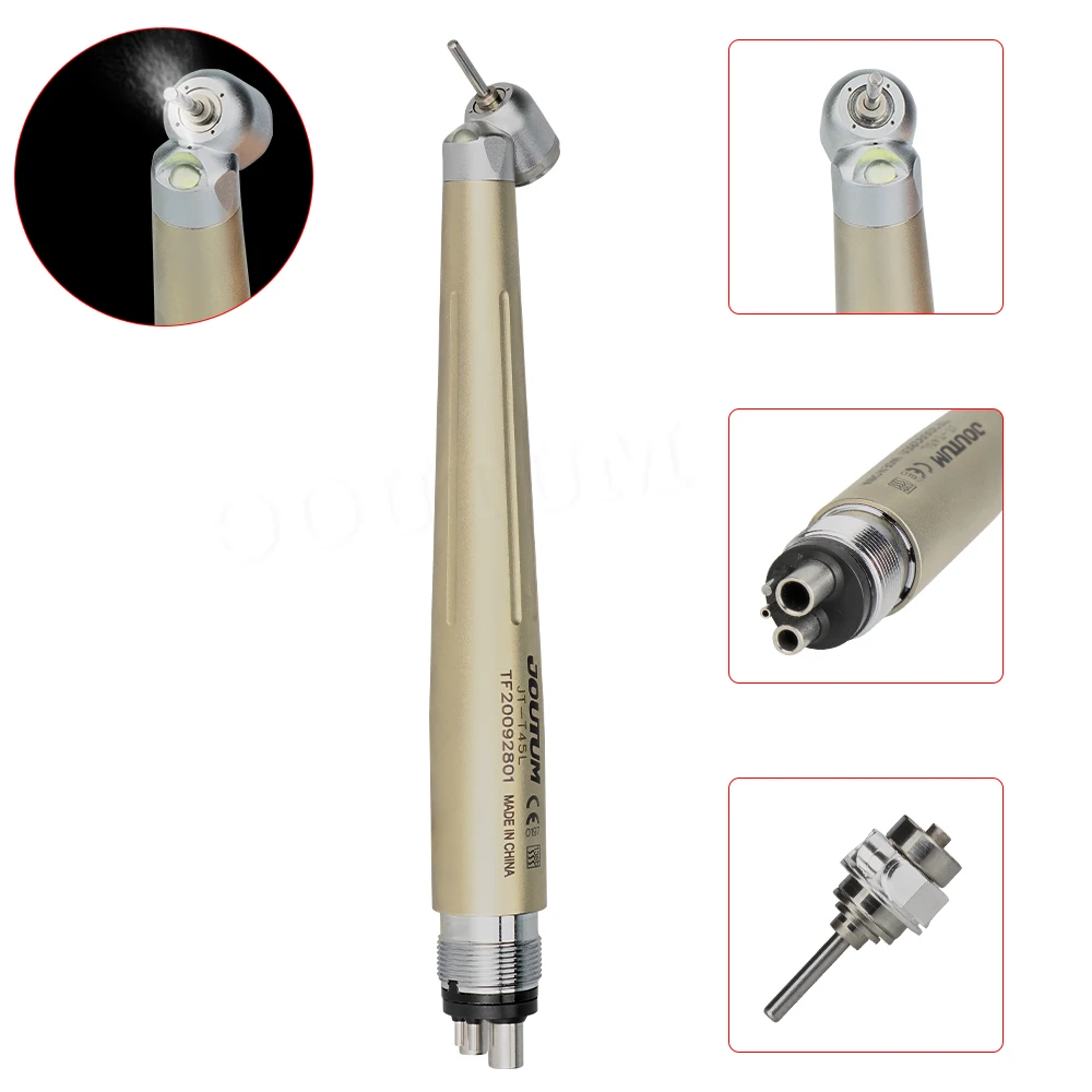 High Quality Dental 45 Degree Anti Retraction Surgical LED High Speed Handpiece
High Quality Dental 45 Degree Anti Retraction Surgical LED High Speed Handpiece
