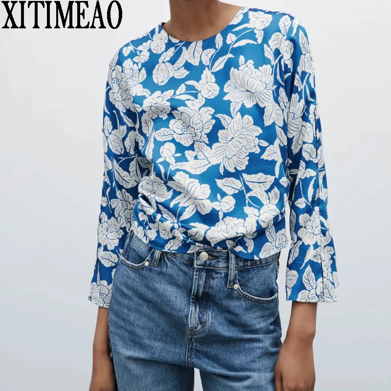 ZA New Spring Autumn Women Retro Printing Simple Style Loose Long Sleeve Pullover Shirt Casual Chic Tops XITIMEAO
ZA New Spring Autumn Women Retro Printing Simple Style Loose Long Sleeve Pullover Shirt Casual Chic Tops XITIMEAO
