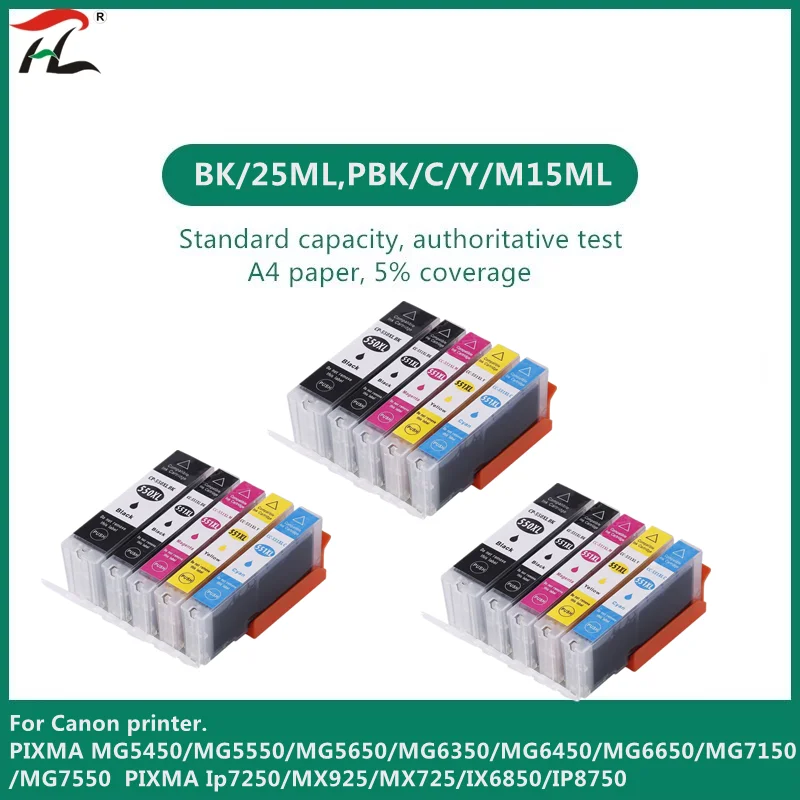 Картридж для принтера canon PIXMA IP7250 MG5450 MX925 MG5550 MG6450 MG5650 MG6650 IX6850 MX725 MX925, совместимый с PGI 550 551
Картридж для принтера canon PIXMA IP7250 MG5450 MX925 MG5550 MG6450 MG5650 MG6650 IX6850 MX725 MX925, совместимый с PGI 550 551