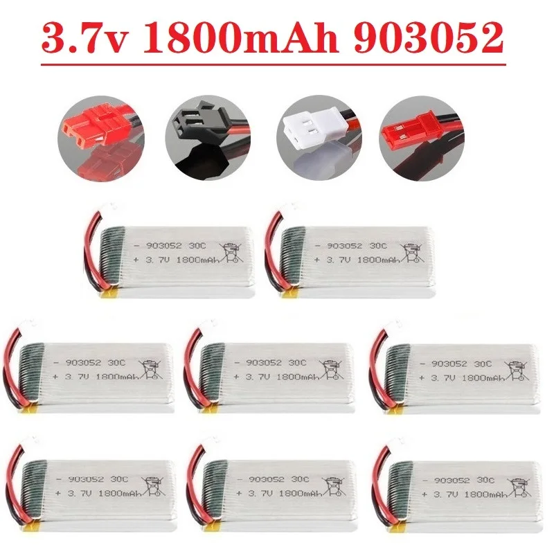 10 шт., аккумуляторные батареи 3,7 в 1800 мАч для SYMA X5SW X5 X5S X5C M18 H5P KY601S 903052 3,7 в, литий-полимерный аккумулятор с разъемом JST/XH2.54
10 шт., аккумуляторные батареи 3,7 в 1800 мАч для SYMA X5SW X5 X5S X5C M18 H5P KY601S 903052 3,7 в, литий-полимерный аккумулятор с разъемом JST/XH2.54