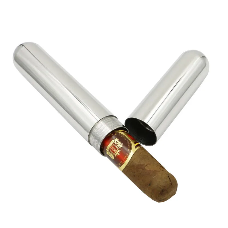1PC Portable Business Thick Stainless Steel Cigar Tube Box Metal Smoking Set Gift Boutique Cylindrical Single Bottle
1PC Portable Business Thick Stainless Steel Cigar Tube Box Metal Smoking Set Gift Boutique Cylindrical Single Bottle