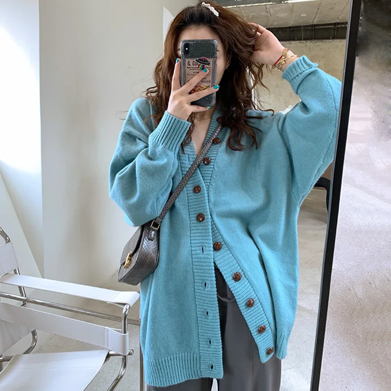 2021 autumn cardigan women sweater winter new temperament Korean large size knitted loose lazy long sweater coat cardigan women
2021 autumn cardigan women sweater winter new temperament Korean large size knitted loose lazy long sweater coat cardigan women
