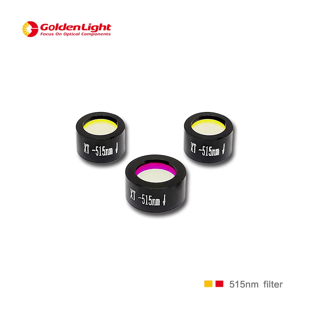Оригинальный размер colorful515nm / D25 * 6 мм/оптический фильтр с узкими полосами/для